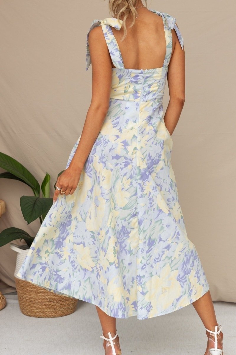 Lysandra | Robe midi avec Imprimés Floraux et Tissus de Haute Qualité pour Femmes