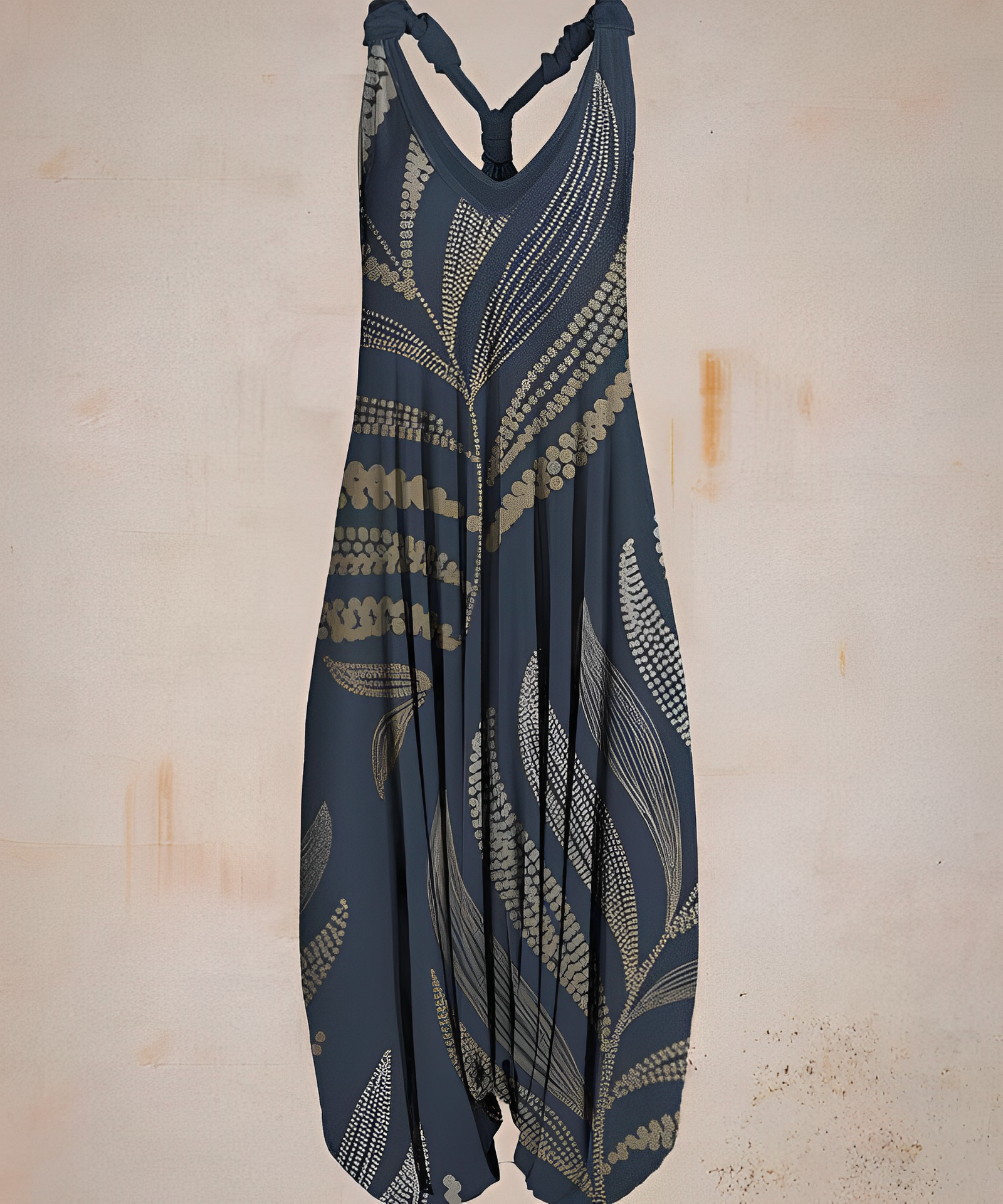 Claire - Pantalon combinaison décontracté de style bohème