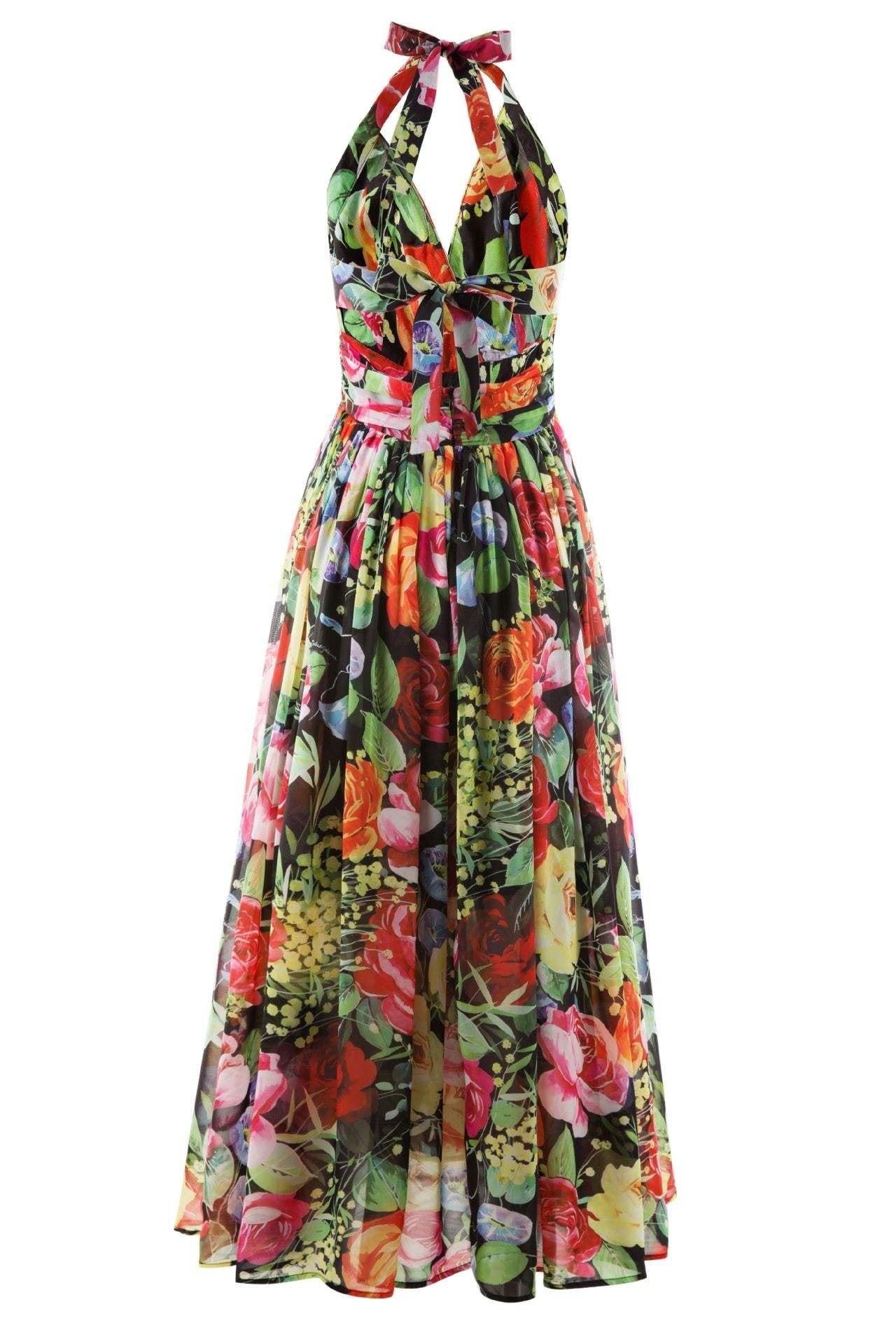 Léa | Maxi-robe avec Imprimé Floral et Dos-nu pour Femmes