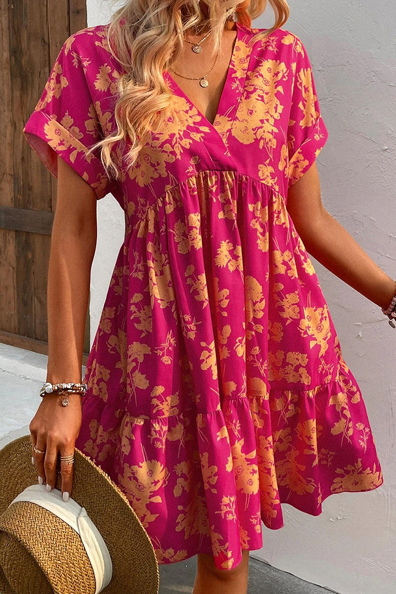 Clara | Robe d'été avec Tissu Léger et Imprimé Floral pour Femmes