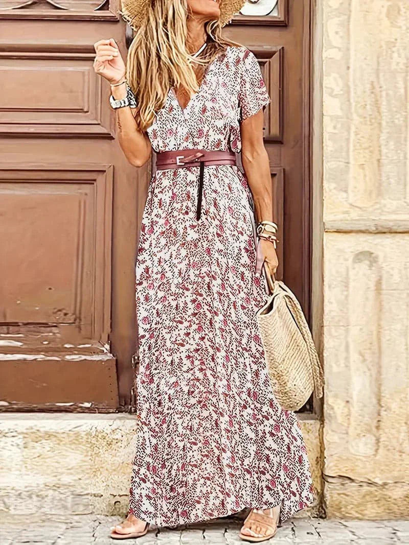 Marta - Magnifique robe aux motifs de créateurs