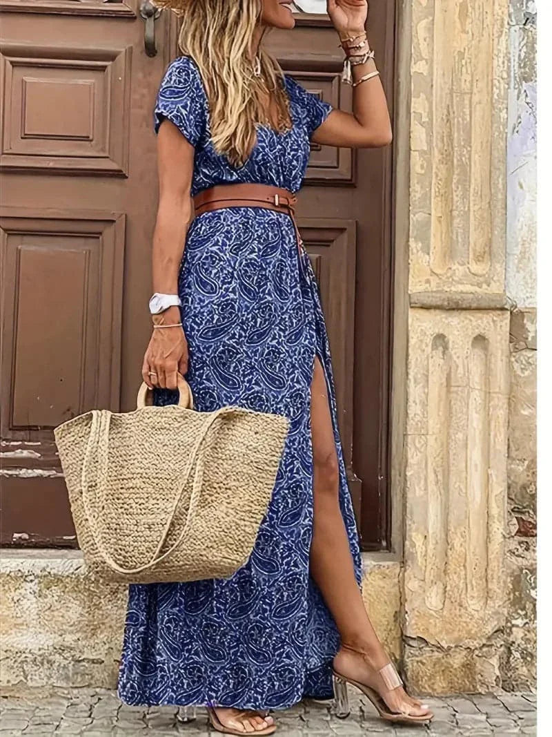 Marta - Magnifique robe aux motifs de créateurs