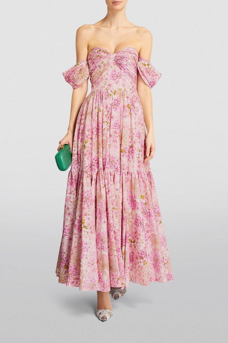 Aeliana | Robe Midi Imprimée avec Tissus de Haute Qualité et Motifs Élégants pour Femmes