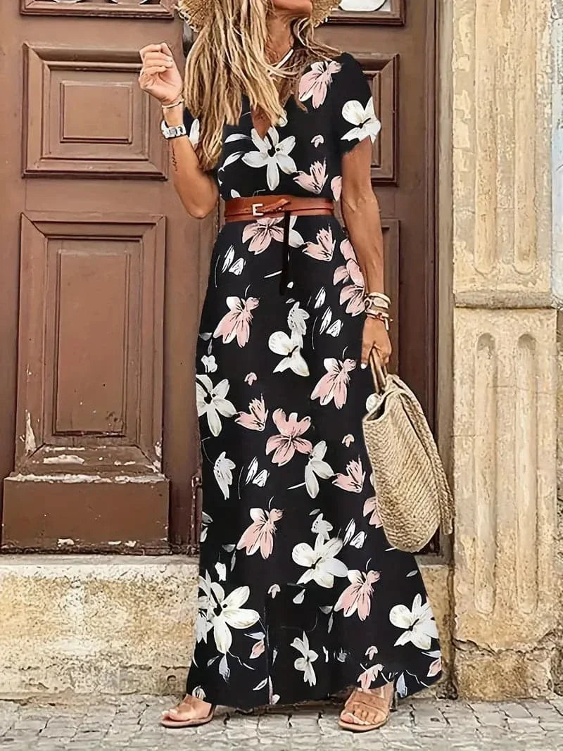 Marta - Magnifique robe aux motifs de créateurs
