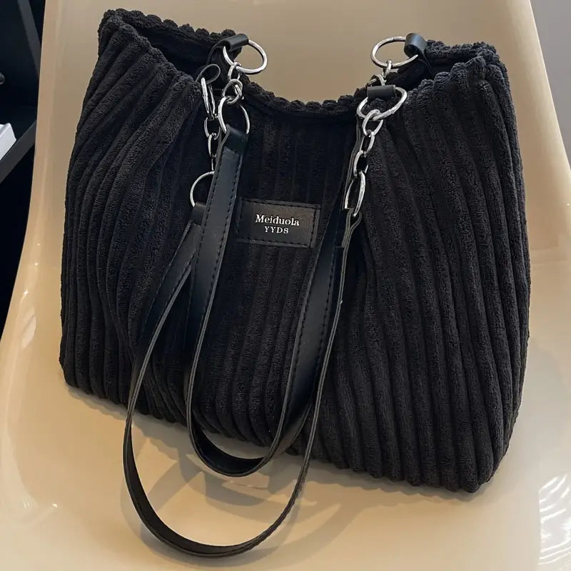 Liliane™ - Sac Fourre-tout en Velours Côtelé