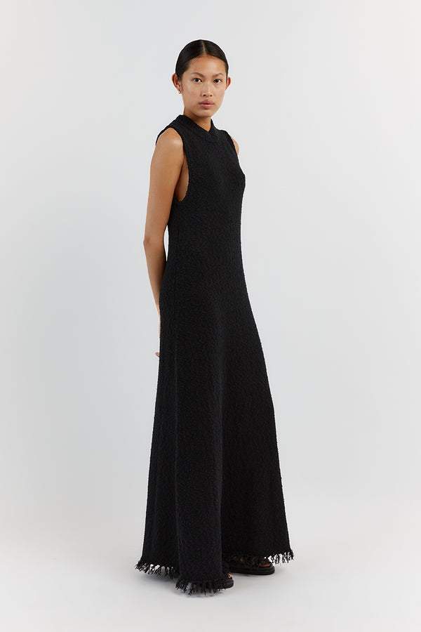 Lunaire | Maxi-robe avec Détails à Glands et Tissu Respirant pour Femmes
