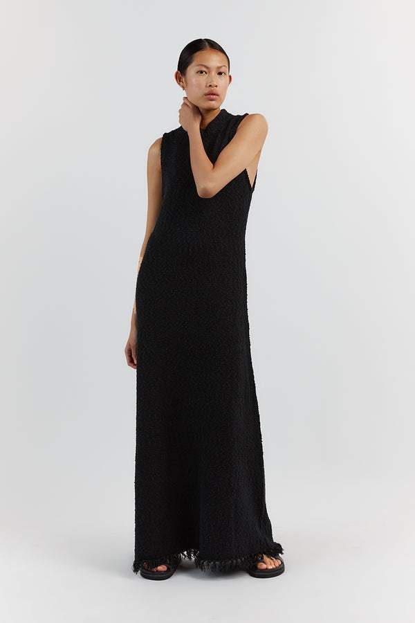 Lunaire | Maxi-robe avec Détails à Glands et Tissu Respirant pour Femmes