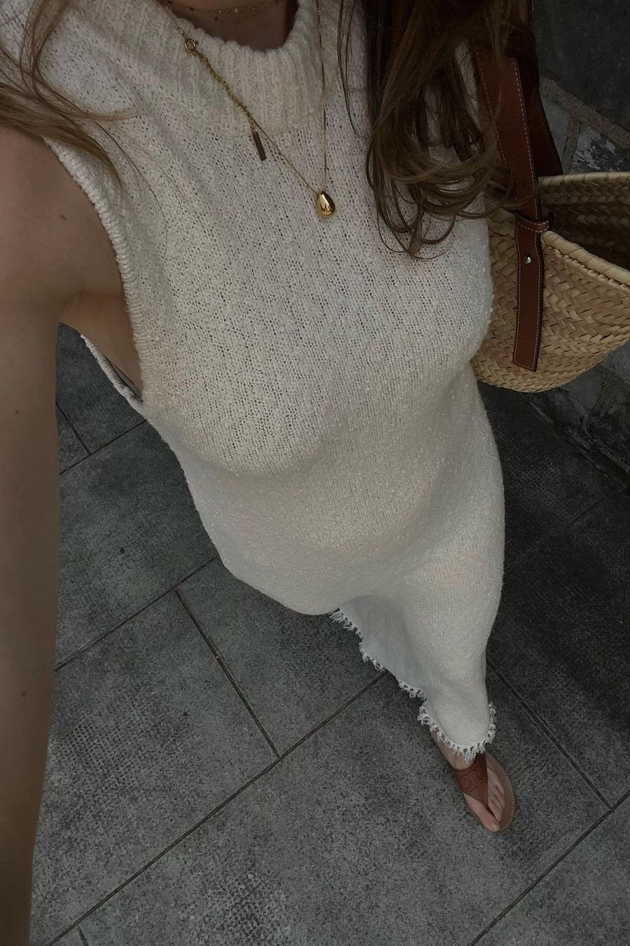 Lunaire | Maxi-robe avec Détails à Glands et Tissu Respirant pour Femmes