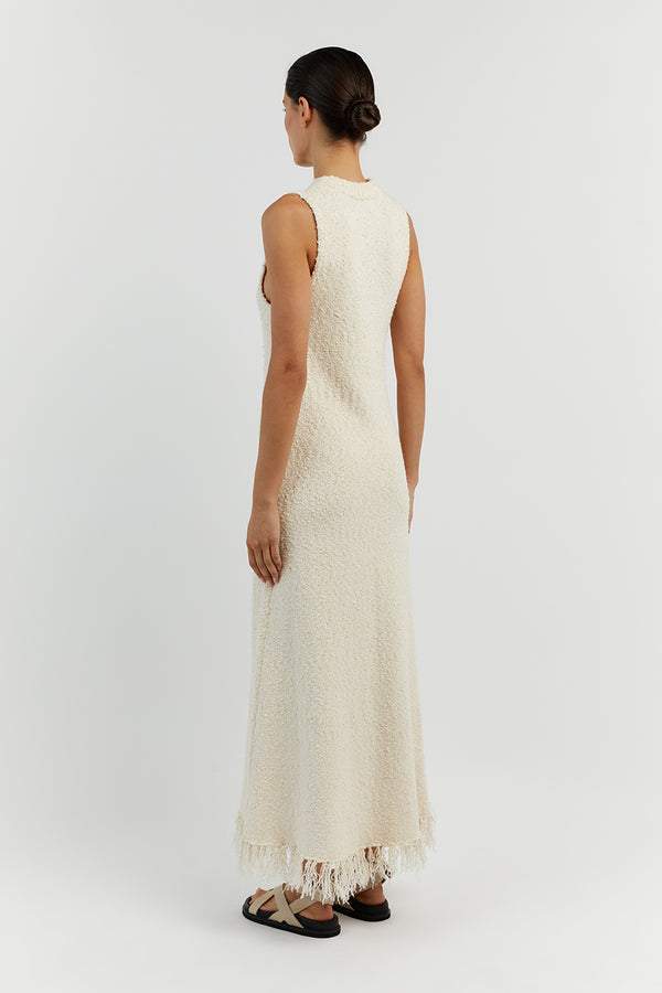 Lunaire | Maxi-robe avec Détails à Glands et Tissu Respirant pour Femmes