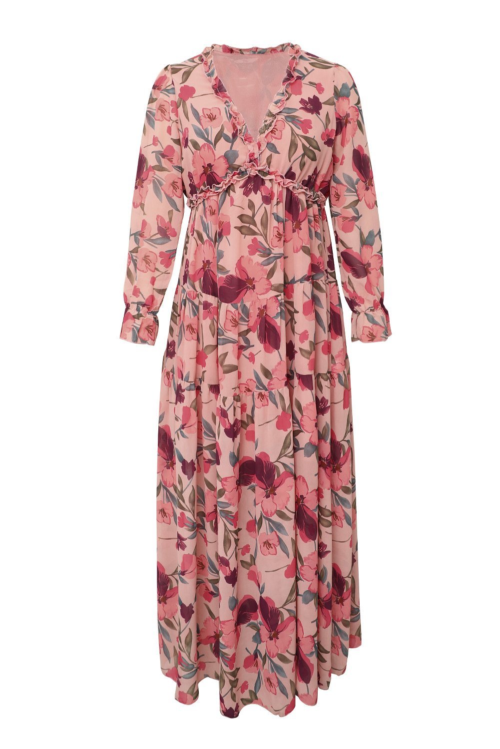 Léonie | Robe maxi avec Motifs Floraux et Silhouette Élégante pour Femmes