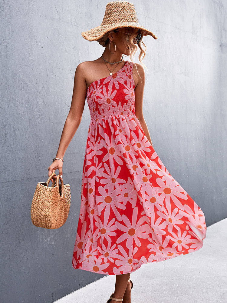 Liana | Robe avec Tissu Léger et Imprimé Floral pour Femmes
