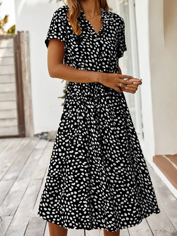 Lunaire | Robe d'été avec Tissu Léger et Élégance Naturelle pour Femmes