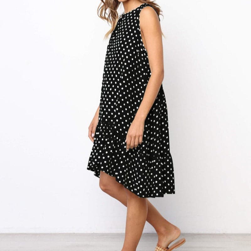 Ladina - Robe d'été élégante avec motif à pois