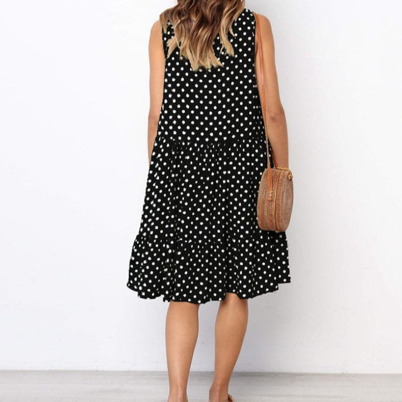 Ladina - Robe d'été élégante avec motif à pois