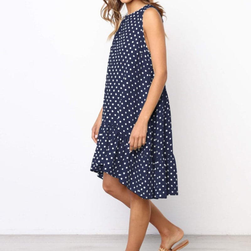 Ladina - Robe d'été élégante avec motif à pois