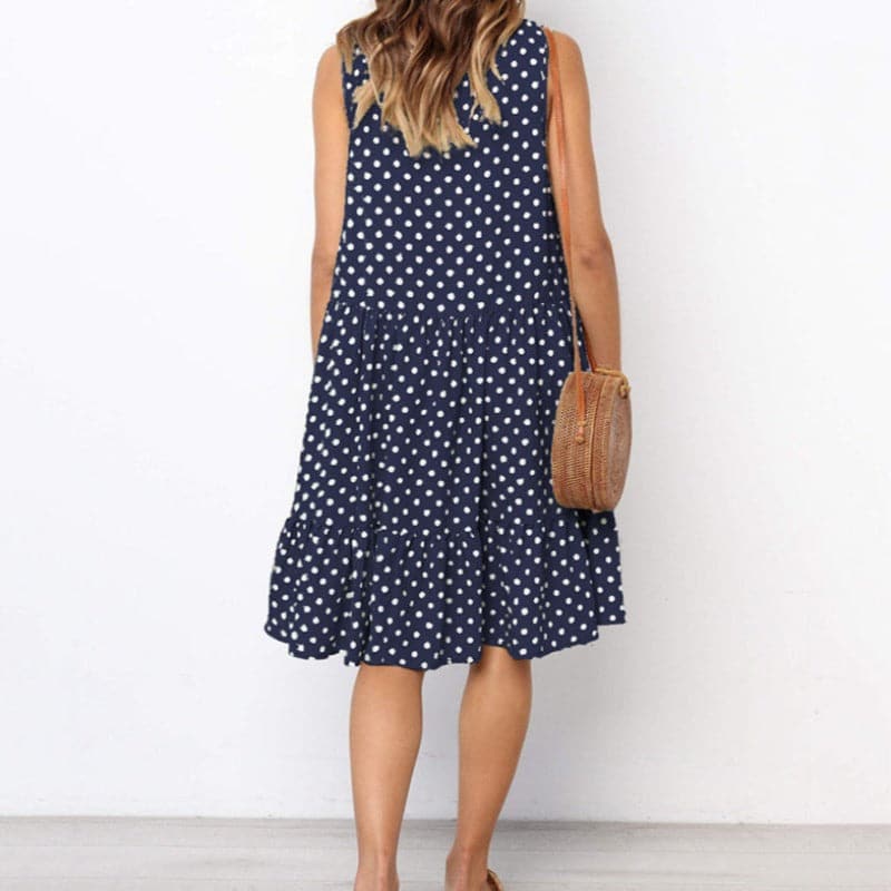 Ladina - Robe d'été élégante avec motif à pois
