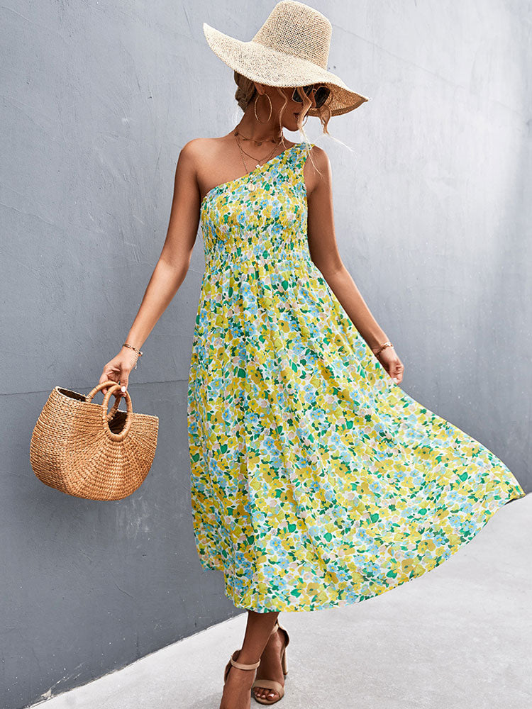 Liana | Robe avec Tissu Léger et Imprimé Floral pour Femmes