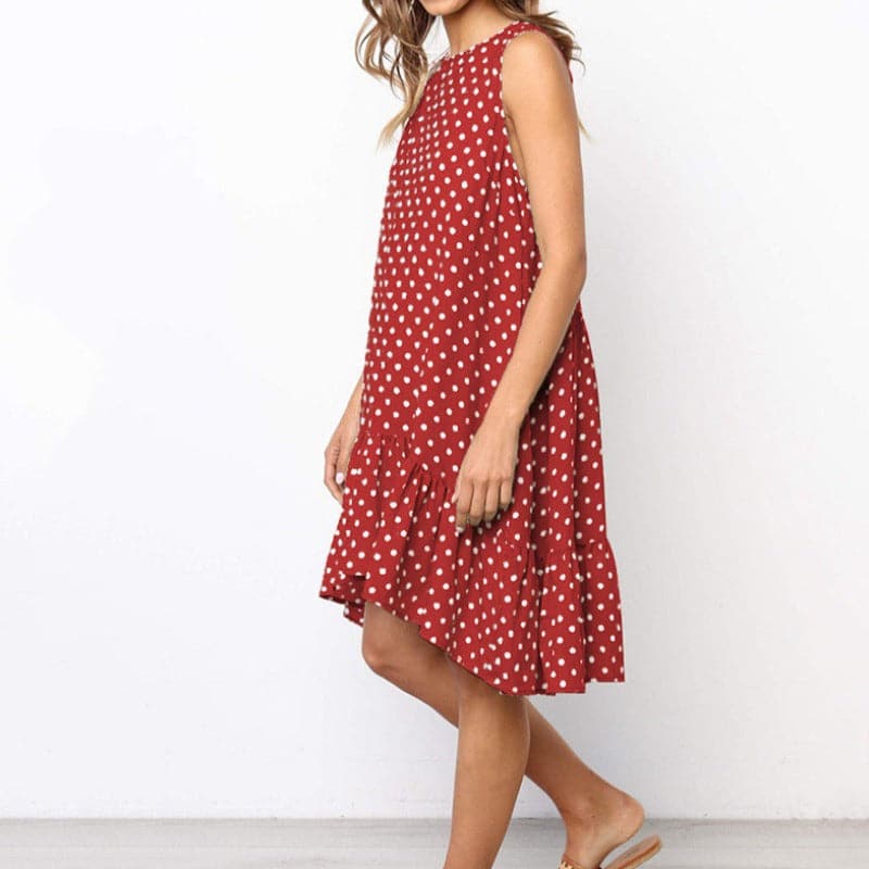 Ladina - Robe d'été élégante avec motif à pois