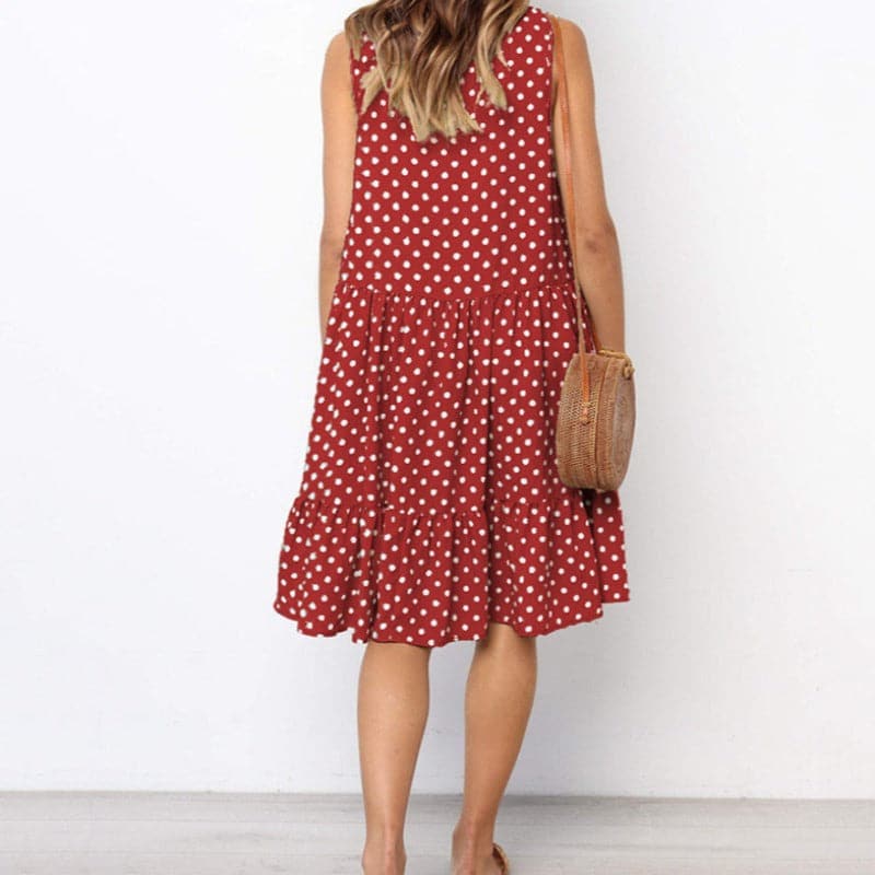 Ladina - Robe d'été élégante avec motif à pois
