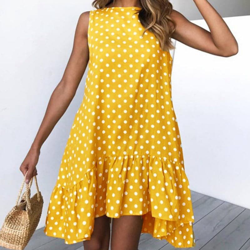 Ladina - Robe d'été élégante avec motif à pois