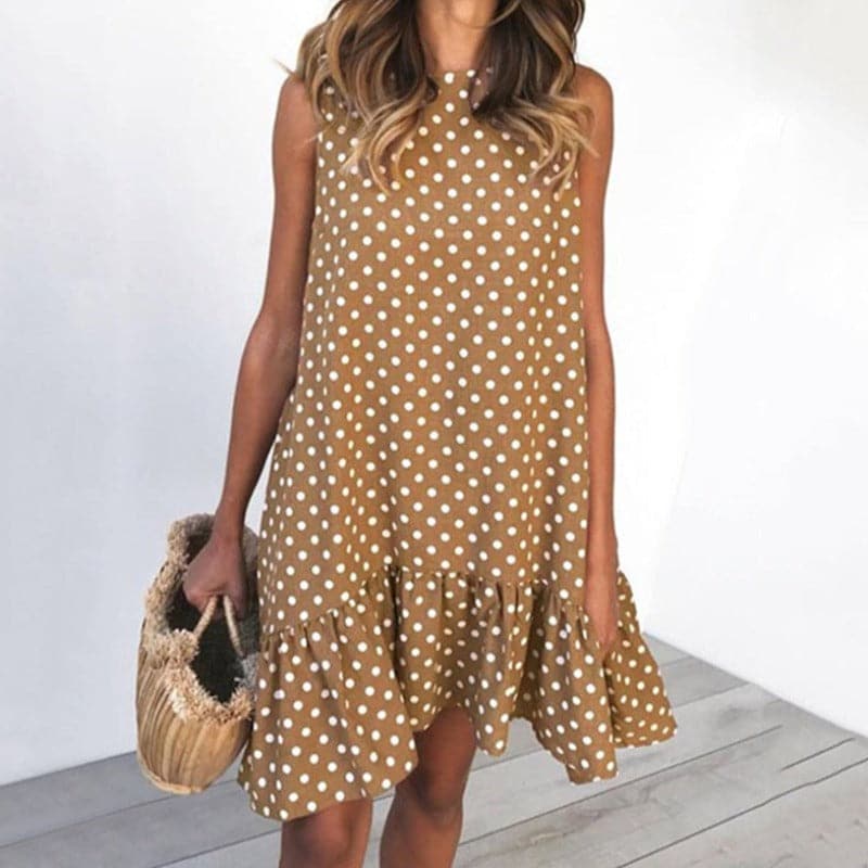 Ladina - Robe d'été élégante avec motif à pois