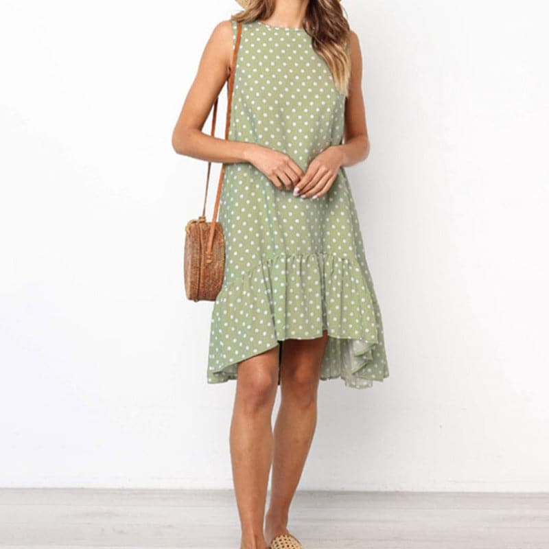 Ladina - Robe d'été élégante avec motif à pois