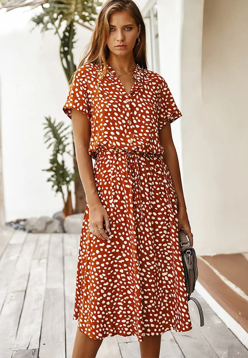 Lunaire | Robe d'été avec Tissu Léger et Élégance Naturelle pour Femmes