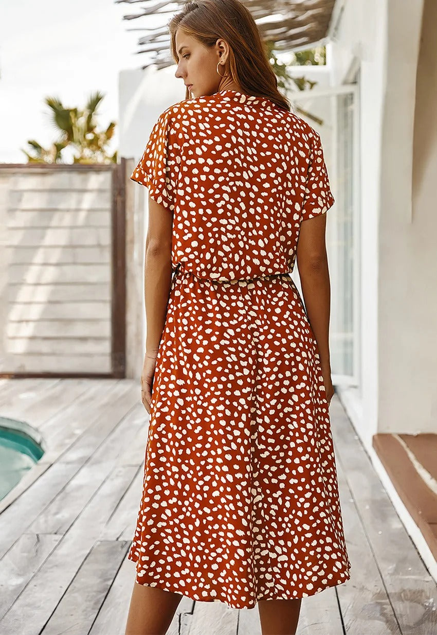 Lunaire | Robe d'été avec Tissu Léger et Élégance Naturelle pour Femmes