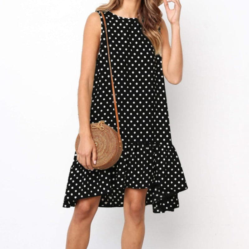Ladina - Robe d'été élégante avec motif à pois