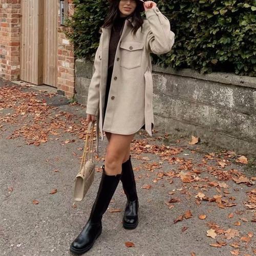 Livia | Veste Longue avec Ceinture Élégante et Confortable pour Femmes