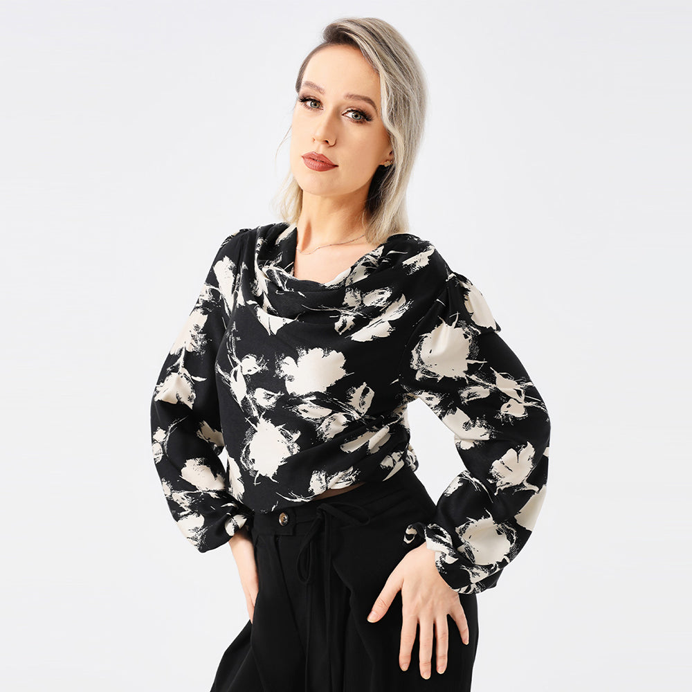 Mélodie | Blouse Élégante avec Imprimé Chic et Confort Optimal pour Femmes