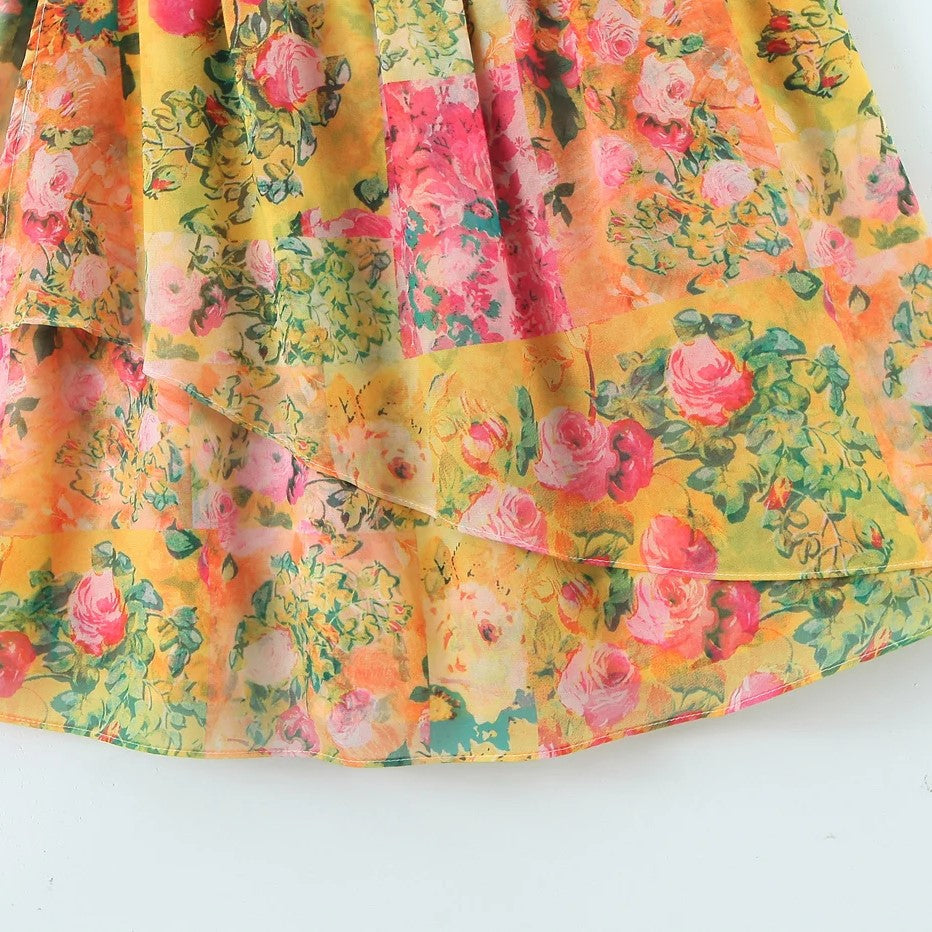 Lunaire | Robe avec Tissu Fluide et Imprimé Floral pour Femmes