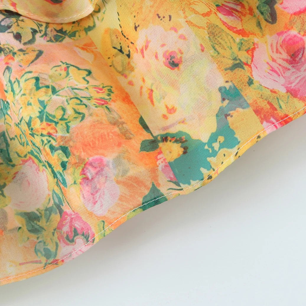 Lunaire | Robe avec Tissu Fluide et Imprimé Floral pour Femmes