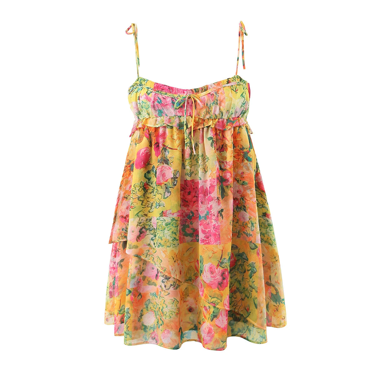 Lunaire | Robe avec Tissu Fluide et Imprimé Floral pour Femmes