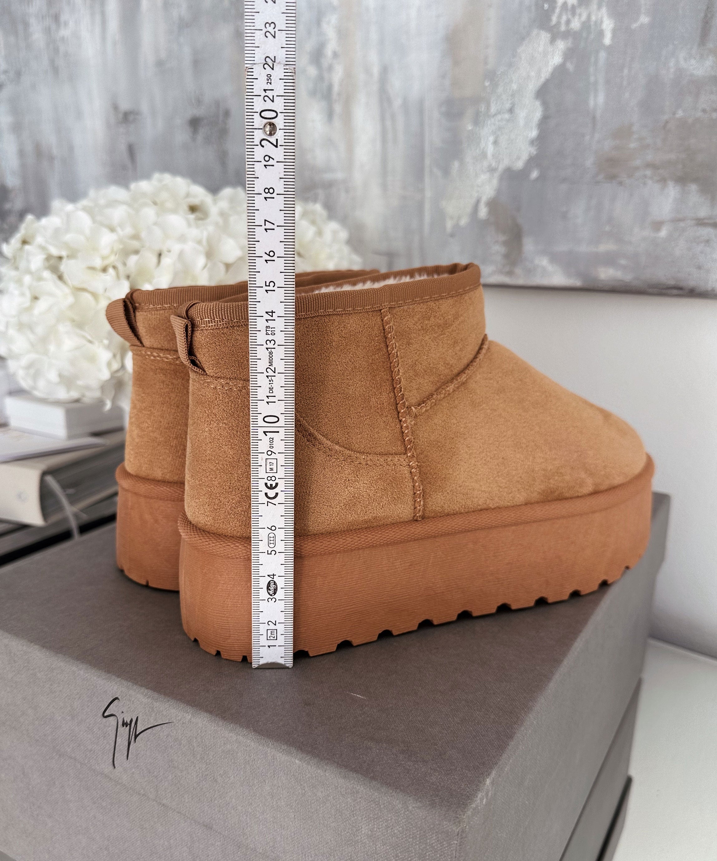 Rafah - Bottines à plateau marron élégantes