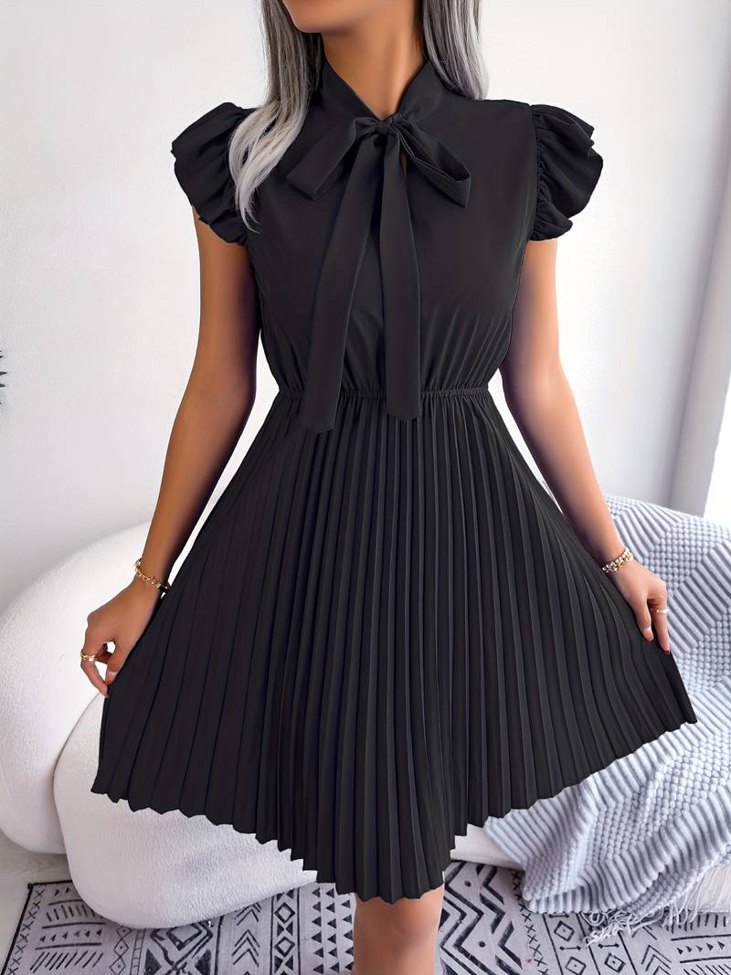 Lysandra | Robe unie avec Tissu de Haute Qualité et Silhouette Élégante pour Femmes