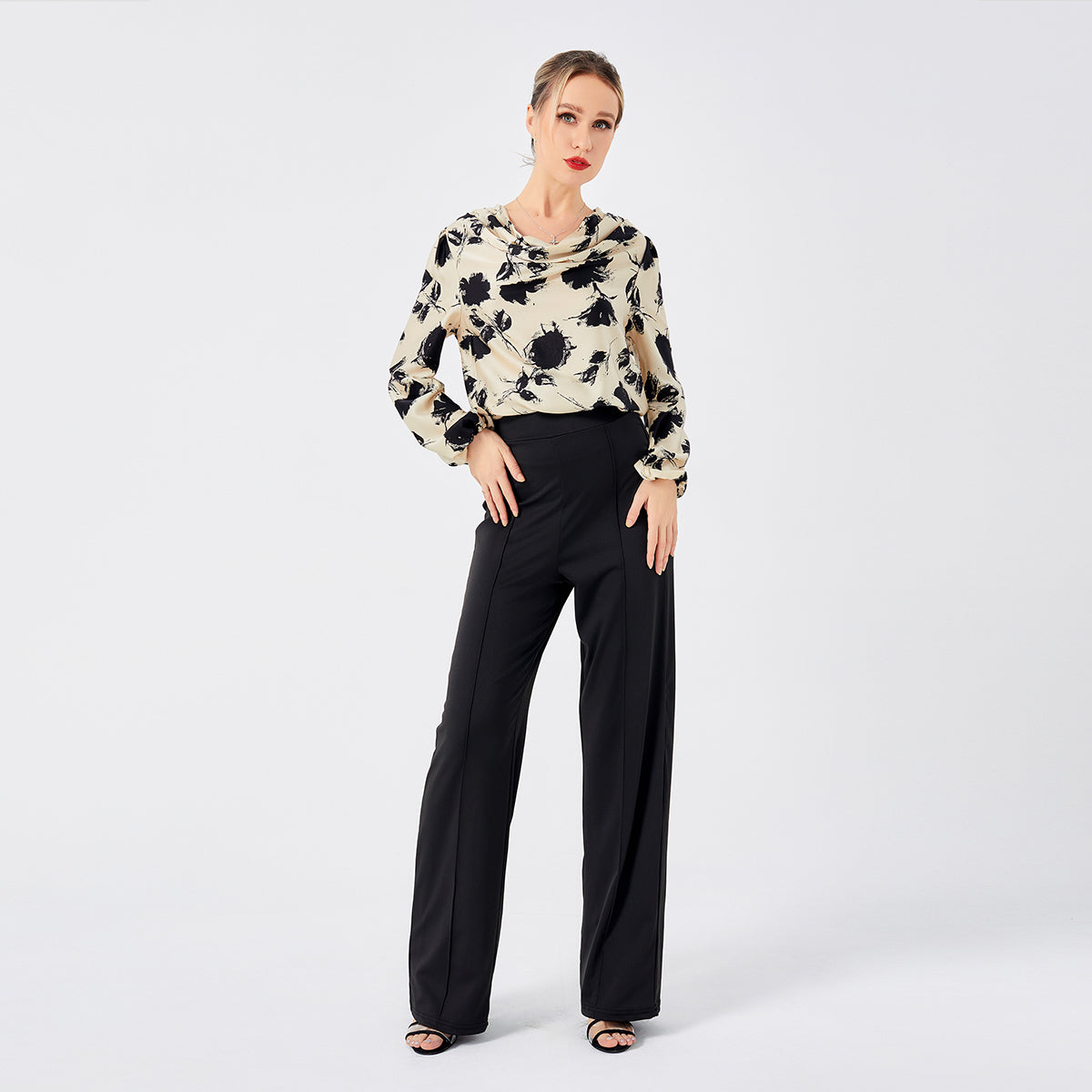 Mélodie | Blouse Élégante avec Imprimé Chic et Confort Optimal pour Femmes