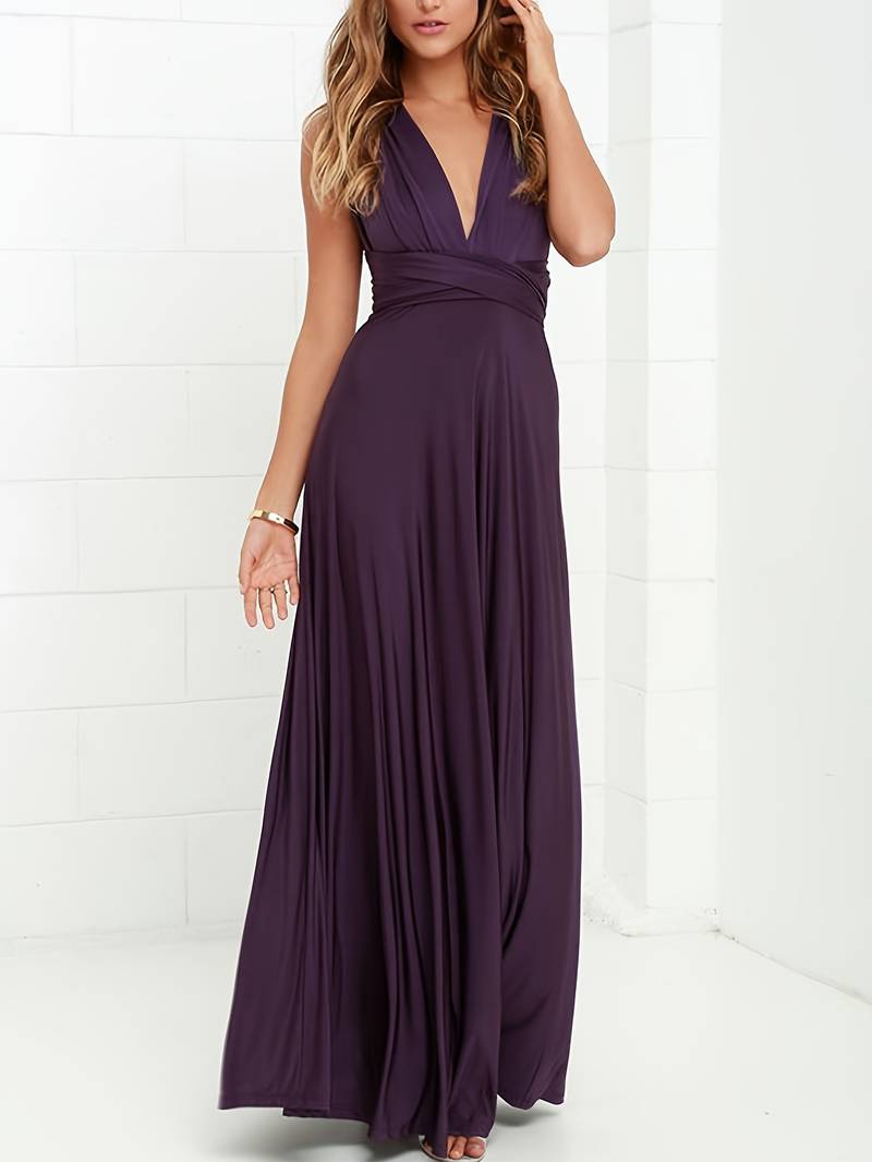 Léona | Robe longue avec Motifs Éléguants et Tissu de Haute Qualité pour Femmes