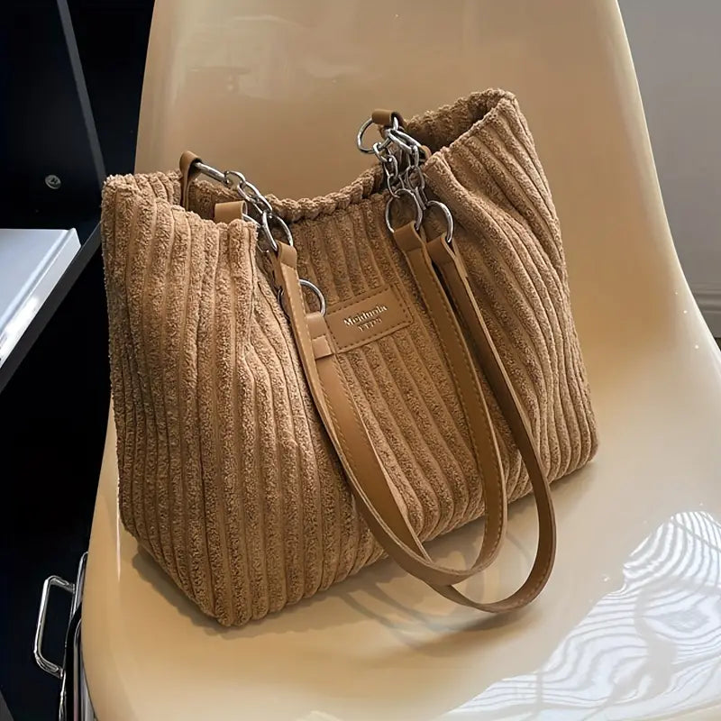 Liliane™ - Sac Fourre-tout en Velours Côtelé