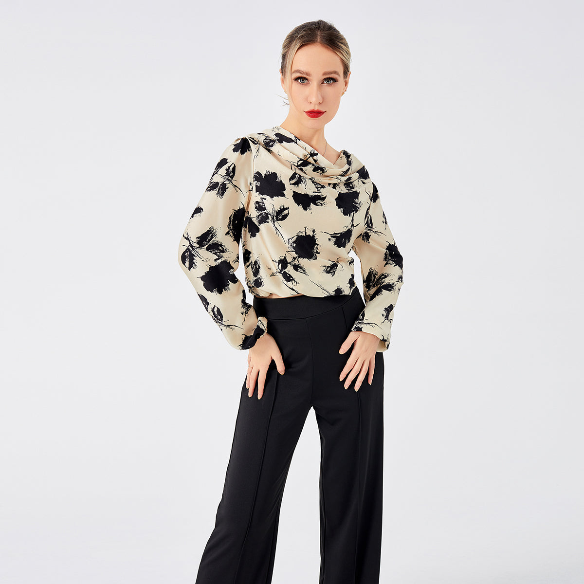 Mélodie | Blouse Élégante avec Imprimé Chic et Confort Optimal pour Femmes