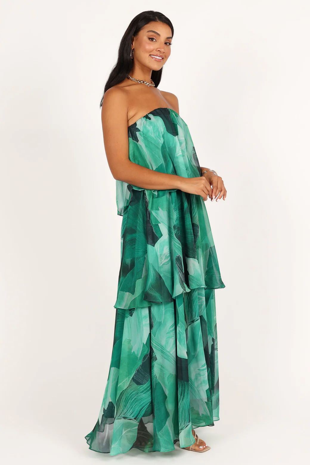 Lunaire | Robe Maxi Bustier avec Motifs Floraux Uniques pour Femmes