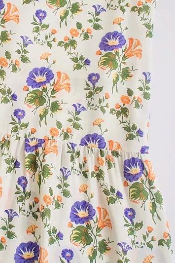 Lunaire | Robe Midi Évasée avec Imprimé Floral et Tissu de Qualité pour Femmes
