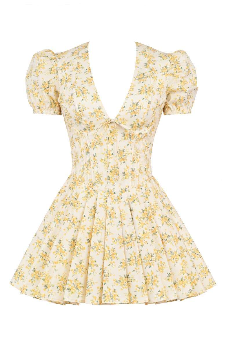 Lila | Robe Corsetée avec Motifs Floraux et Élégants pour Femmes
