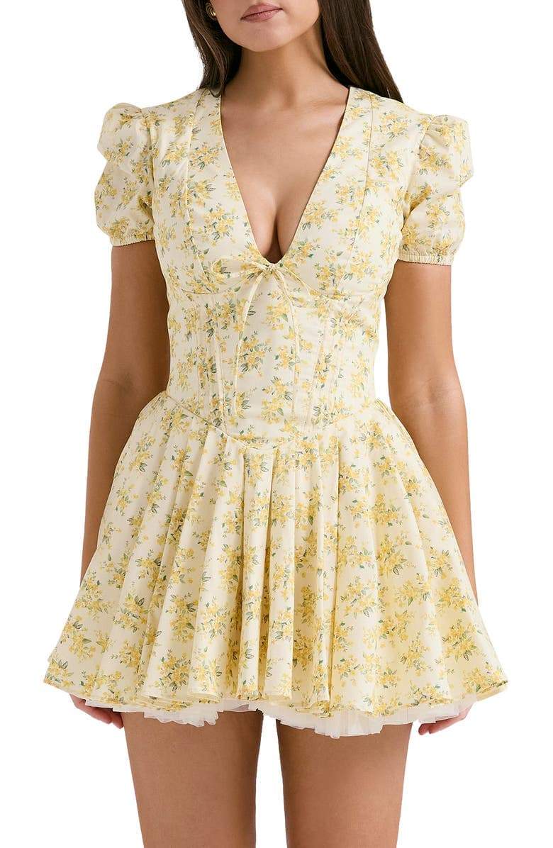 Lila | Robe Corsetée avec Motifs Floraux et Élégants pour Femmes