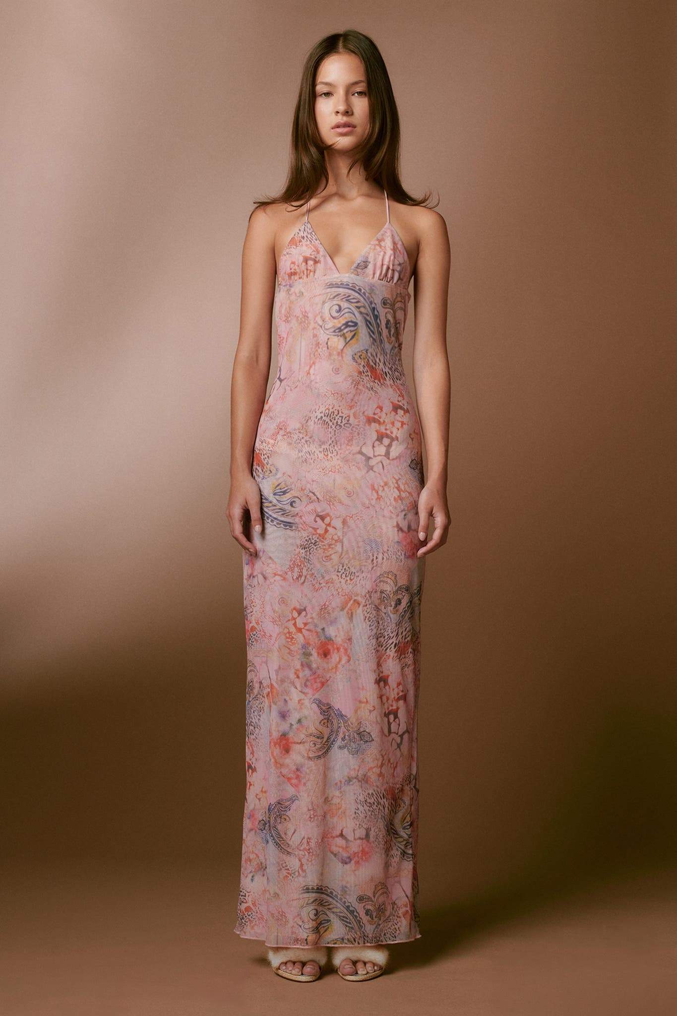 Lunaire | Maxi-robe avec Motifs Floraux Éléguants pour Femmes