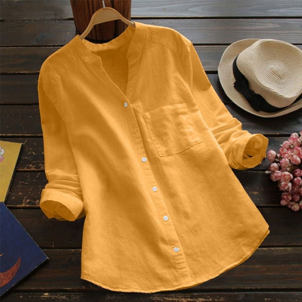 Ozma – Chemise décontractée en lin et coton pour femme