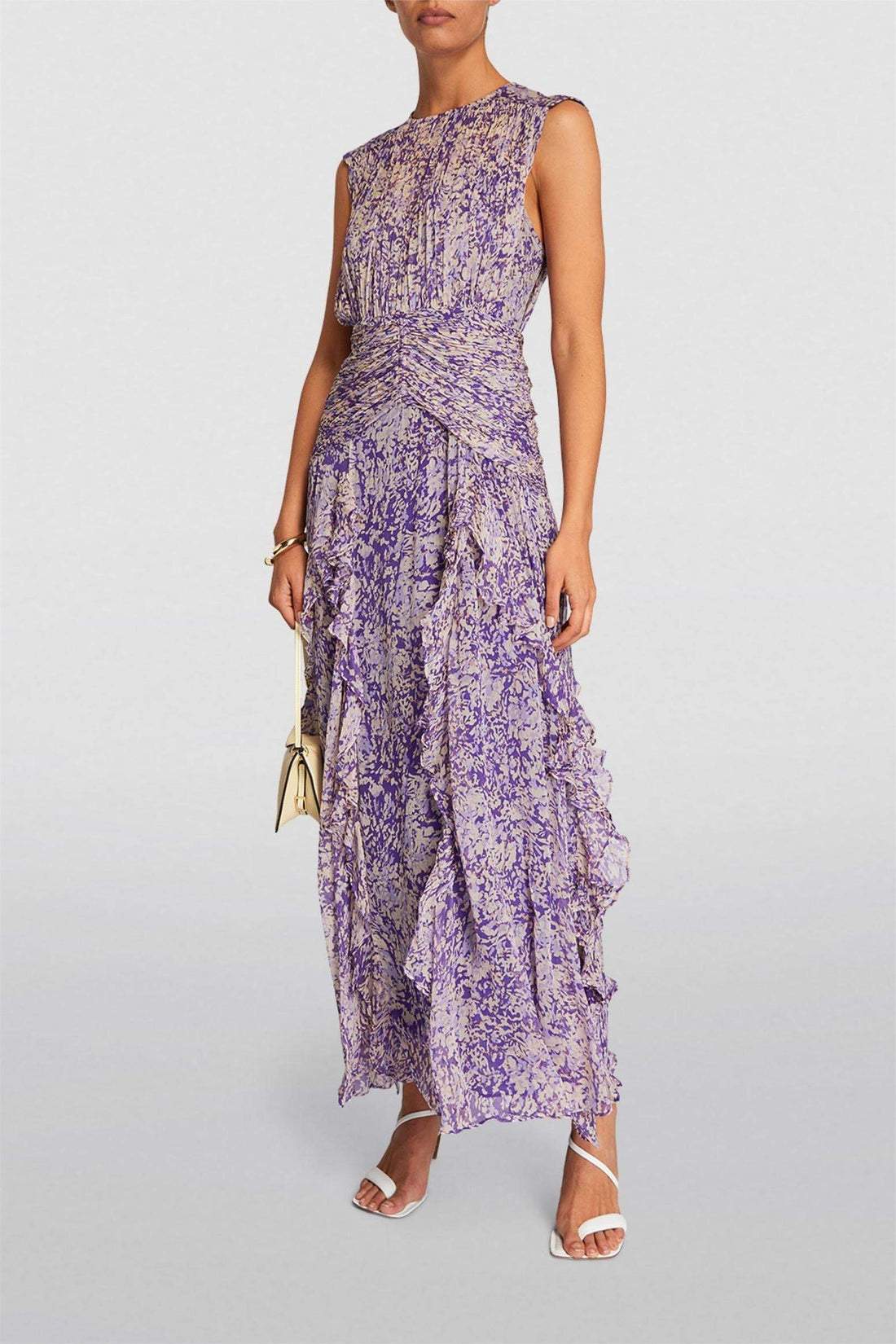 Isadora | Robe Plissée avec Motifs Floraux et Silhouette Élégante pour Femmes