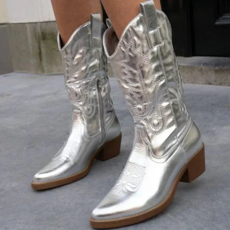 Ondina | Bottes métalliques audacieuses pour femmes