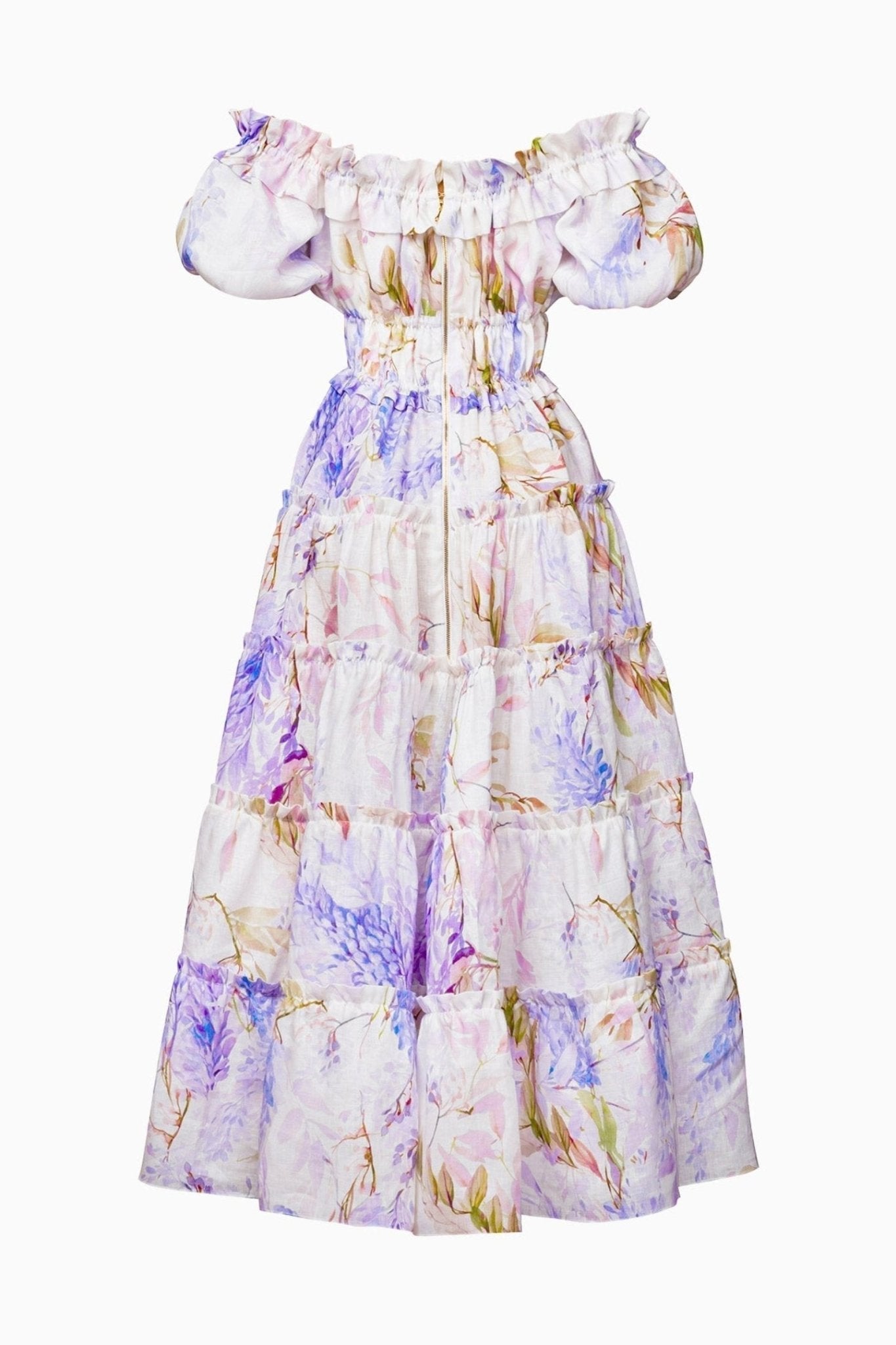 Isadora | Robe Maxi à Volants avec Imprimés Floraux Élégants pour Femmes