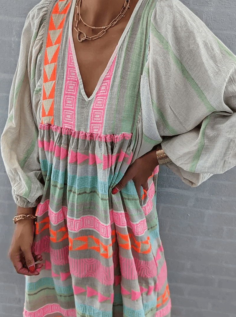 Livia | Robe d'été avec Tissu Respirant et Couleurs Vives pour Femmes
